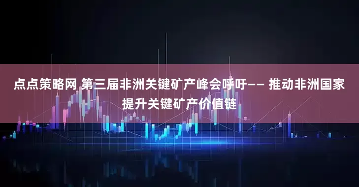 点点策略网 第三届非洲关键矿产峰会呼吁—— 推动非洲国家提升关键矿产价值链